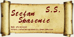 Stefan Spasenić vizit kartica